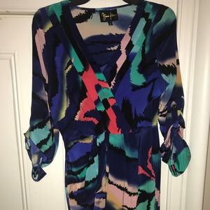 Yumi Kim  Blue Multi Print Alexis Silk Adjustable